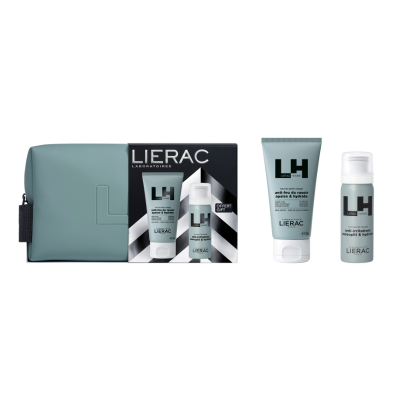 7547208
 Lierac Homme Coffret Natal Bálsamo Pós-Barbear | Oferta Espuma Barba + Bolsa