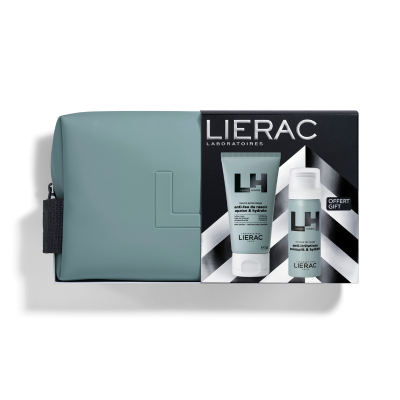 Lierac Homme Coffret Natal Bálsamo Pós-Barba + Espuma + Bolsa | Farmácia d'Arrábida