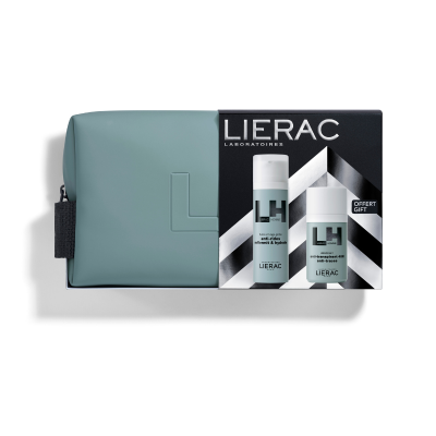 Lierac Homme Coffret Natal Fluido Anti-idade + Deo + Bolsa | Farmácia d'Arrábida