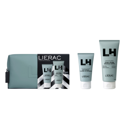 7547224 Lierac Homme Coffret Natal Gel Hidratante | Oferta Gel Duche + Bolsa