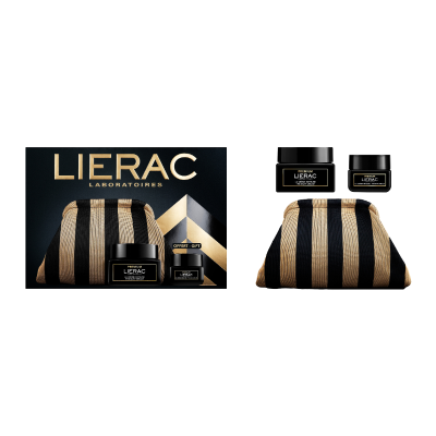 7547174 Lierac Coffret Natal Premium Creme Sedoso | Oferta Creme Olhos + Bolsa