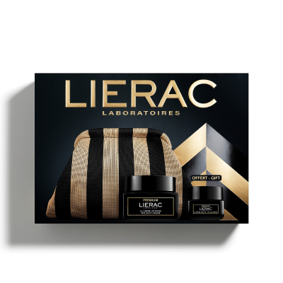 Lierac Coffret Natal Premium Creme Sedoso + Olhos + Bolsa | Farmácia d'Arrábida