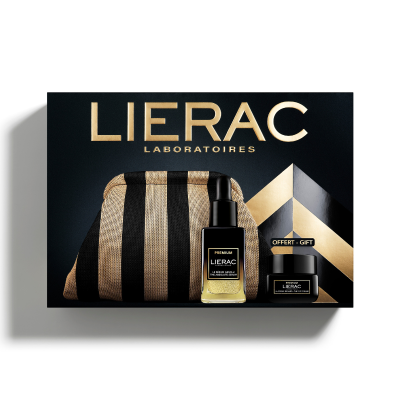 Lierac Coffret Natal Premium Sérum + Olhos + Bolsa | Farmácia d'Arrábida