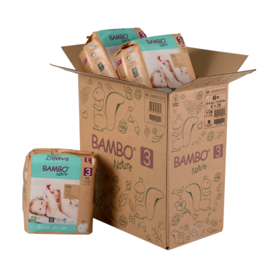 5703538465031 Bambo Nature Fraldas T3 4-8kg Paper Bag | 6x28 Unidades 168 fraldas