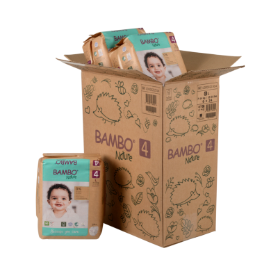 5703538465055 Bambo Nature Fraldas T4 L 7-14kg Paper Bag | 6x24 Unidades 144 fraldas