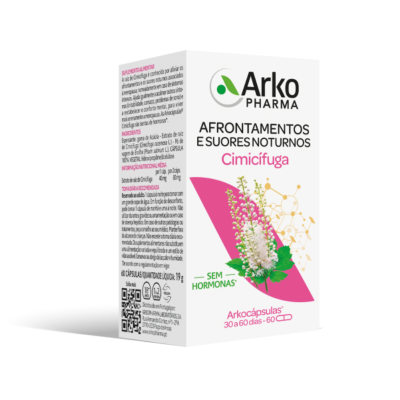 7575456 Arkocápsulas Cimicífuga 60 Cápsulas | Alívio Afrontamentos Menopausa