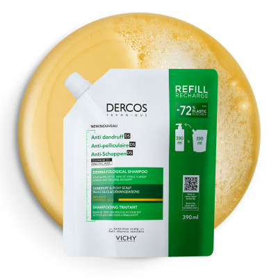 Dercos Anticaspa Recarga Champô Caspa Seca 390ml | Farmácia d'Arrábida