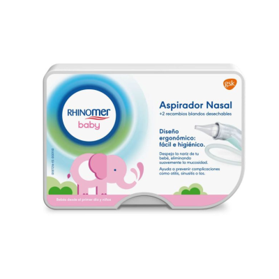 Rhinomer Baby Aspirador Nasal Soft 2 Recargas + Aspirador | Farmácia d'Arrábida