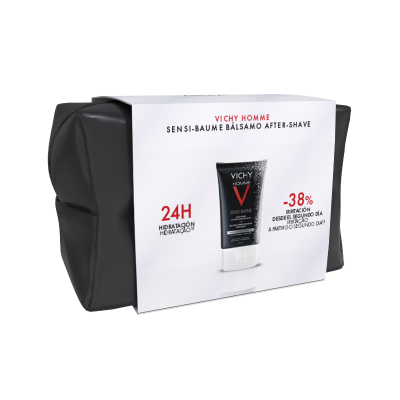 Vichy Homme Coffret Natal Sensi-Baume Bálsamo + Bolsa | Farmácia d'Arrábida