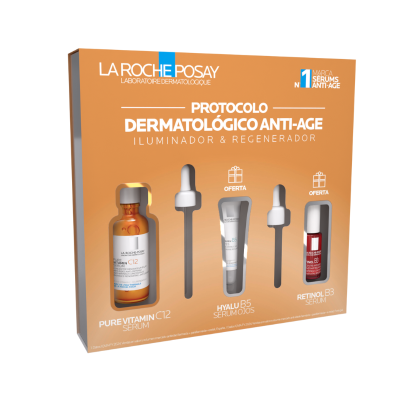 7574889 La Roche-Posay Coffret Natal 2025  Pure Vitamin C12 | Protocolo Iluminador & Regenerador