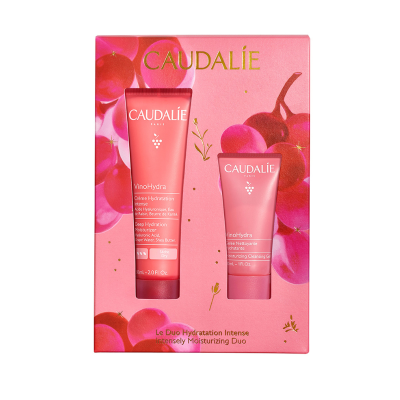 7551382 Caudalie Coffret Natal 2025 Duo Hidratação Intensa VinoHydra | Creme 60ml + Geleia 30ml