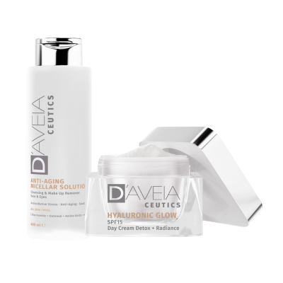 7575233 D'Aveia Ceutics Coffret Natal Morning Glow Ritual | Solução Micelar Anti-Aging + Creme de Dia