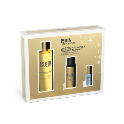 7572313 Isdinceutics Coffret Natal 2025 Essential Cleansing | Gel Limpeza + Espuma + Sérum