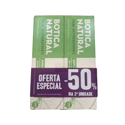 Botica Natural Creme Antitranspirante 2x75ml | Farmácia d'Arrábida