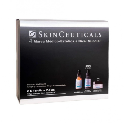 SkinCeuticals Coffret Natal Rugas e Luminosidade | C E Ferulic + P-TIOX + AGE Interrupter