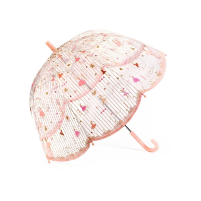 3070900047136 Djeco Guarda-Chuva Infantil Bailarina Transparente | 68cm Diâmetro