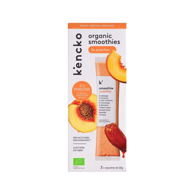 Kencko Smoothie BIO Peaches 2x22g | Pêssego Vitamina A + C