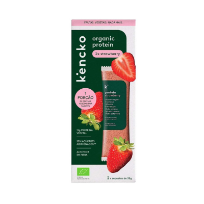 5600872930129 Kencko Smoothie Proteína Vegan Morango 2x35g | 11g Proteína