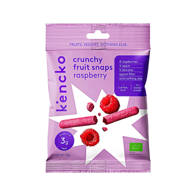 Kencko Snaps Fruta BIO Framboesa 10g | Snack Crocante de Fruta