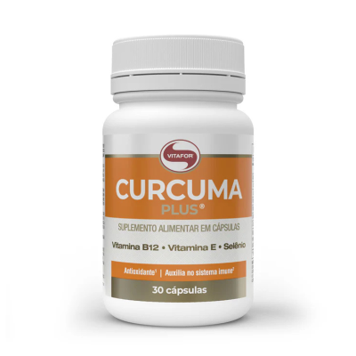 7898665432655 Vitafór Curcuma Plus 30 Cápsulas | Curcumina + Vitaminas + MCT