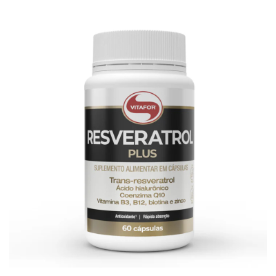 7898665434888 Vitafor Resveratrol Plus 60 Comprimidos | Envelhecimento Saudável