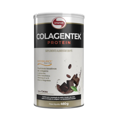 7898665435670 Vitafor Colagentek Protein Cacau 460g | Apoia Saúde muscular, Articular e Óssea