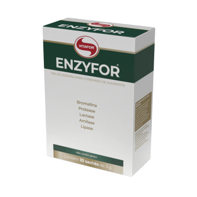 7898943044037 Vitafor Enzyfor 30 Saquetas | Melhora a Digestão e Bem-estar Gastrointestinal.