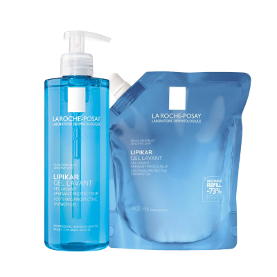 7539221 La Roche-Posay Pack Lipikar Gel Lavante 400ml + Recarga 400ml | Pele Seca
