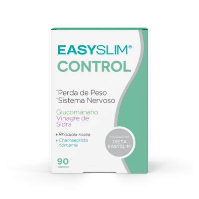 7536698 EasySlim Control 90 Cápsulas | Glucomanano + Vinagre de Sidra - Controlo de Peso
