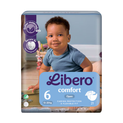 7581140 Libero Comfort 6 Fralda 13-20kg | 21 Fraldas - Proteção até 12 Horas