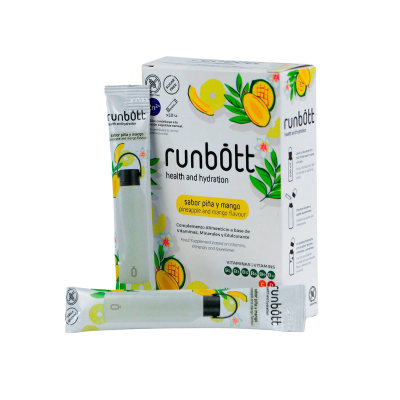 Runbott Health & Hydration Ananás e Manga 10 Saquetas | Multivitamínico