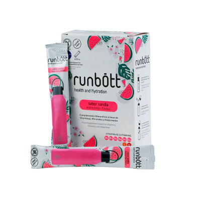 8435291897152 Runbott Health & Hydration Melancia 10 Saquetas | Multivitamínico
