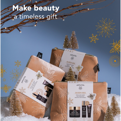 Apivita Coffret Natal Queen Bee Creme Ligeiro | Farmácia d'Arrábida