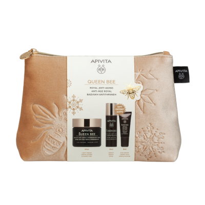 Apivita Coffret Natal Queen Bee Creme Ligeiro | Farmácia d'Arrábida