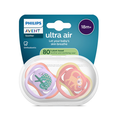 Philips Avent Ultra Air Chupeta Camaleão e Macaco 18M+ | Farmácia d'Arrábida