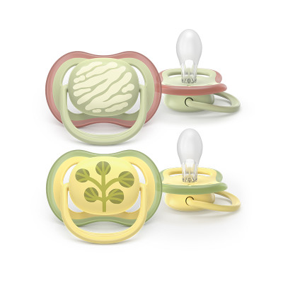 7584524 Philips Avent Ultra Air Chupeta Natureza e Folhas 18M+ | 2 Chupetas Silicone