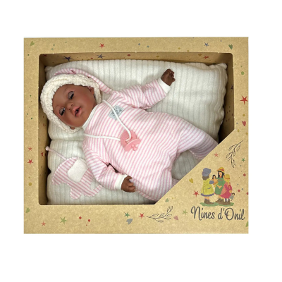 Nines d'Onil Boneca Álex Dreamer Pink Pele Escura 40cm | Farmácia d'Arrábida