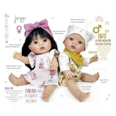 Nines d'Onil Boneco Joy Enzo Boy Bag 37cm | Farmácia d'Arrábida