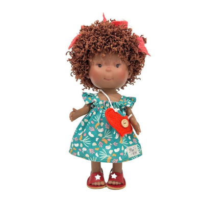 8435054328039 Nines d'Onil Boneca Pippa Mulata Spring 23cm | Cabelo de Lã e Aroma a Baunilha