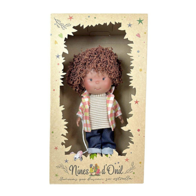 Nines d'Onil Boneco Pippo Mulato com Cão 30cm | Farmácia d'Arrábida