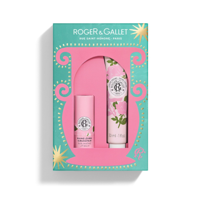 7548909 Roger&Gallet Coffret Natal 2025 Rose | Creme Mãos 30ml + Stick Labial