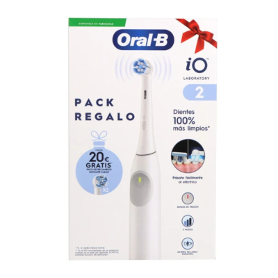 7584755 Oral-B iO 2 Escova de Dentes Elétrica Branca Oferta 2 Recargas