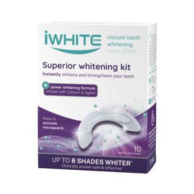 iWhite Superior Branqueamento Dentes | Kit Clareador Dental 10 Moldes
