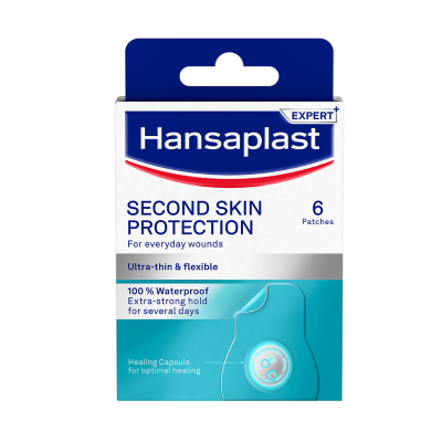 7277434 Hansaplast Pensos Second Skin Protection Regular | 6 Pensos 3,6 x 7,3cm