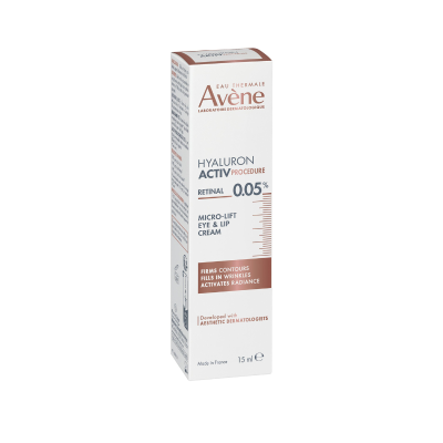 Avène HYALURON ACTIV Creme Olhos & Lábios 15ml | Farmácia d'Arrábida