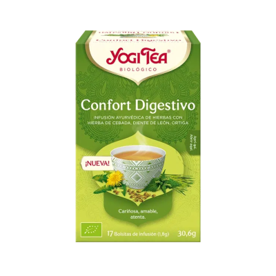 Yogi Tea Bio Conforto Digestivo | Infusão de Ervas para Digestão | 17 Saquetas