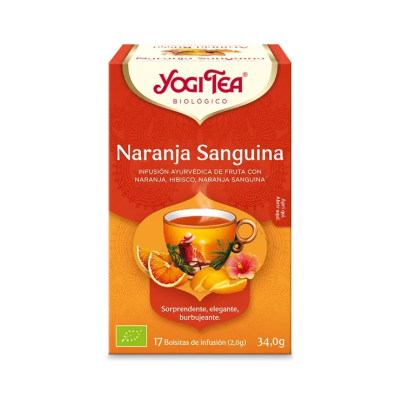 Yogi Tea Bio Chá Laranja Sanguínea | Infusão 17 Saquetas