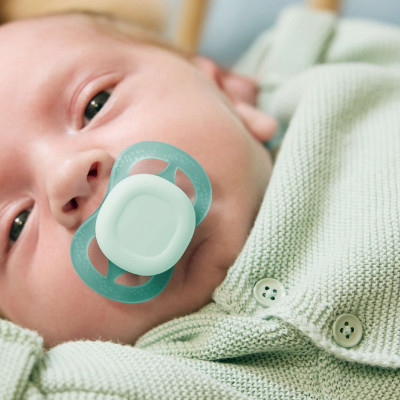 Philips Avent Ultra Start Chupeta Verde e Azul 0-2M | Farmácia d'Arrábida