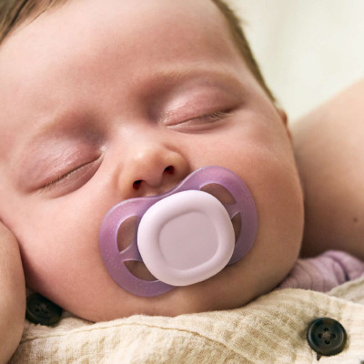 Philips Avent Ultra Start Chupeta Laranja e Lilás 0-2M | Farmácia d'Arrábida