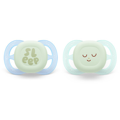 Philips Avent Ultra Start Chupeta Noturna Azul e Verde 0-2M | Farmácia d'Arrábida